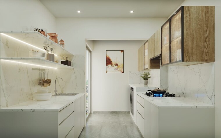 Kitchen, dynamix-luma 2 Bedroom 625 Sq.Ft. Apartment In Andheri East Mumbai 9642827