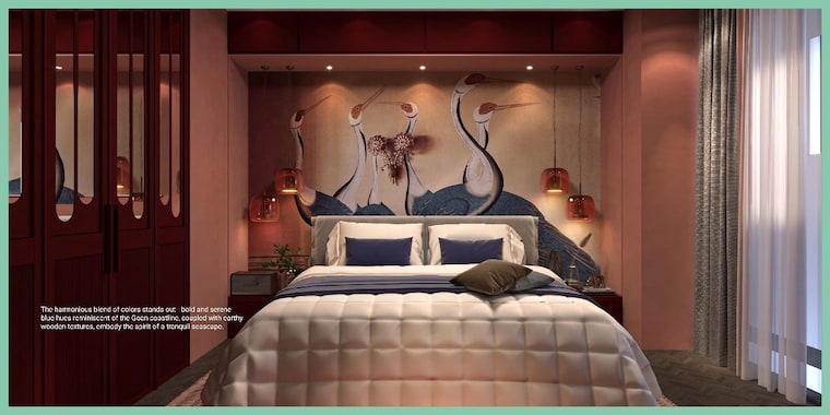 Bedroom, anjuna 2 Bedroom 2000 Sq.Ft. Apartment In Anjuna Goa 9642829