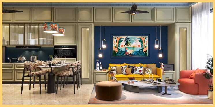 Living Room, anjuna 2.5 Bedroom 2150 Sq.Ft. Apartment In Anjuna Goa 9643100