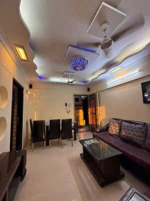 Living Room in 2 BHK Apartment at Surya Gokul Gagan, Kandivali East – for Rent