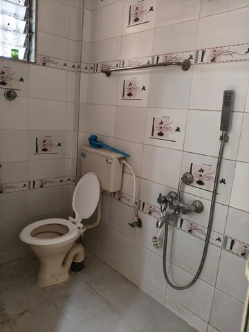 Bathroom in 2 BHK Apartment at Seawood Ganpati Complex, Nerul Sector 27 – for Rent