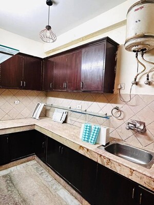 Kitchen in 2 BHK Builder Floor at Saket – for Rent