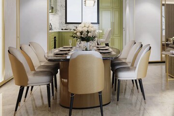 Living Room in 4 BHK Apartment at Godrej Azure, Padur – for Sale