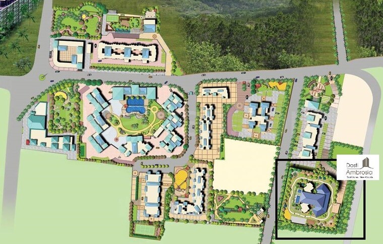 Master Plan, dosti-group-acres 2 Bedroom 850 Sq.Ft. Apartment In Wadala East Mumbai 9644141