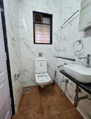 Bathroom in 1 BHK Apartment at Ganga CHS Mulund, Mulund West – for Rent