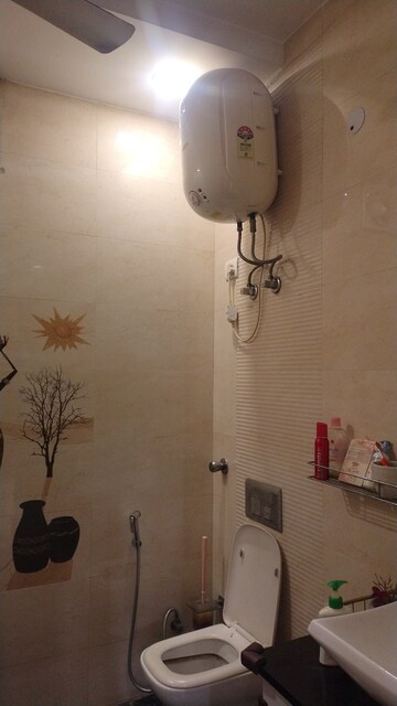 Bathroom in 3 BHK Builder Floor at Sheikh Sarai – for Rent
