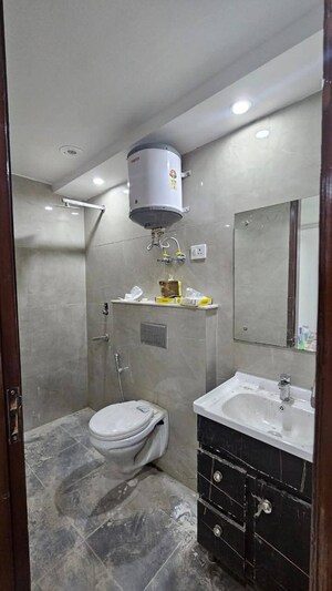Bathroom in 2 BHK Builder Floor at Saket – for Rent
