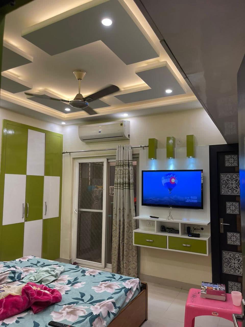 Bedroom in 2 BHK Apartment at VVIP Homes, Gaur City 2 – for Rent