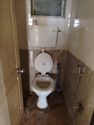 Bathroom in 1 BHK Apartment at Bhoomi Trivas CHS Ltd, Kharghar – for Sale