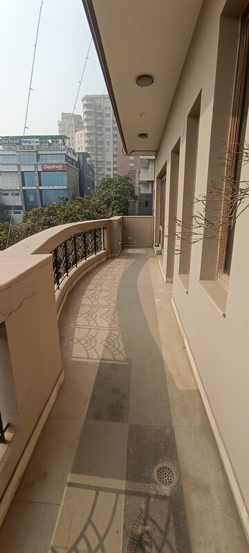 Balcony in 3 BHK Builder Floor at Unitech Palms, South City 1 – for Rent