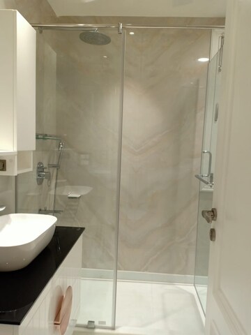 Bathroom in 3 BHK Apartment at Sarvapriya Vihar – for Rent