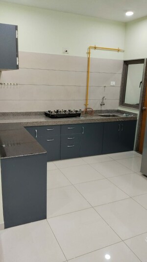 Kitchen in 3 BHK Apartment at Aaryan Aaviskaar, Shela – for Rent