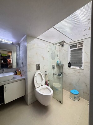 Bathroom in 3 BHK Apartment at Sv Patel Nagar – for Rent