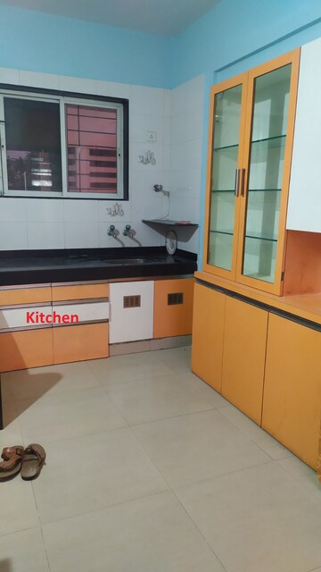 Kitchen in 2 BHK Apartment at Shree Manibhadra Wakad Centre, Wakad – for Rent