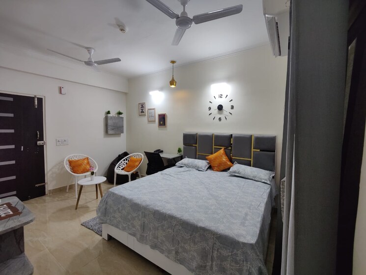 Bedroom, gaur-city-2-14th-avenue 1 RK 450 Sq.Ft. Apartment In Sector 16c Greater Noida Greater Noida 9646194