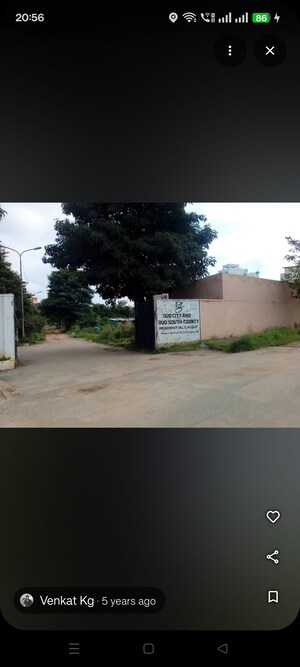  Plot – Exterior View View at Duo City, Hosur Road - for Sale