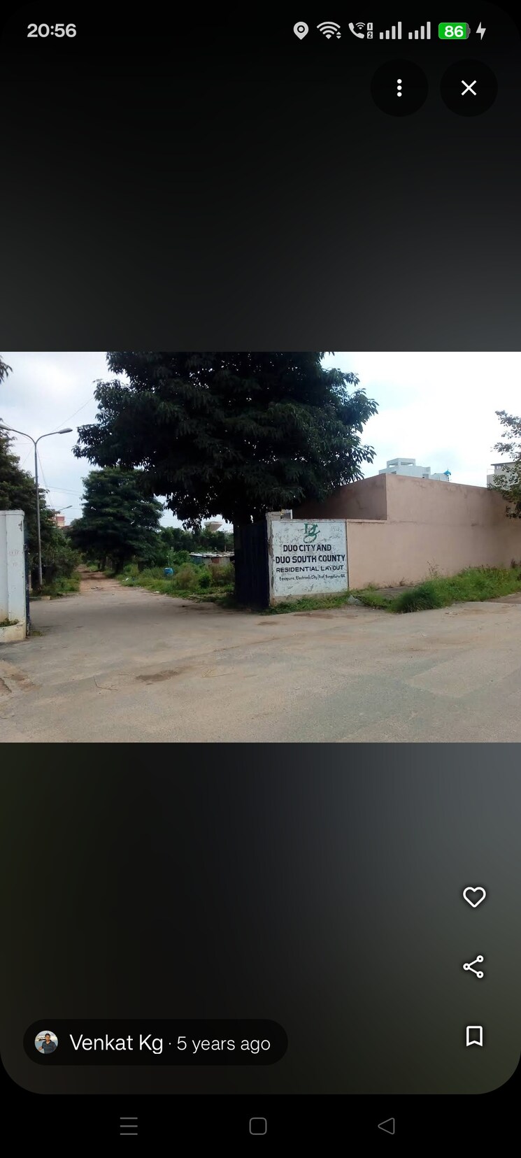 Exterior View, duo-city  1200 Sq.Ft. Plot In Hosur Road Bangalore 9646237