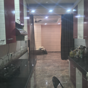 Kitchen in 1 BHK Builder Floor at Jor Bagh – for Rent
