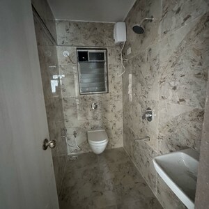 Bathroom in 1 BHK Apartment at Vikhroli East – for Rent