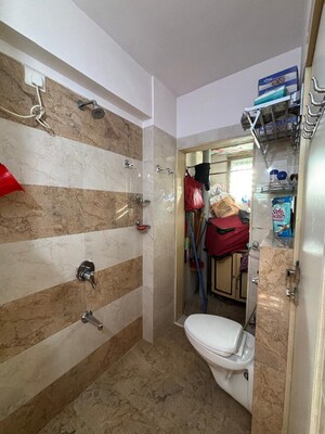 Bathroom in 2 BHK Apartment at Amboli – for Rent