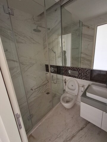 Bathroom in 4 BHK Apartment at Bhartiya Leela Residences, Thanisandra Main Road – for Rent