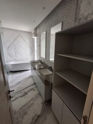 Bathroom in 4 BHK Apartment at Bhartiya Leela Residences, Thanisandra Main Road – for Rent