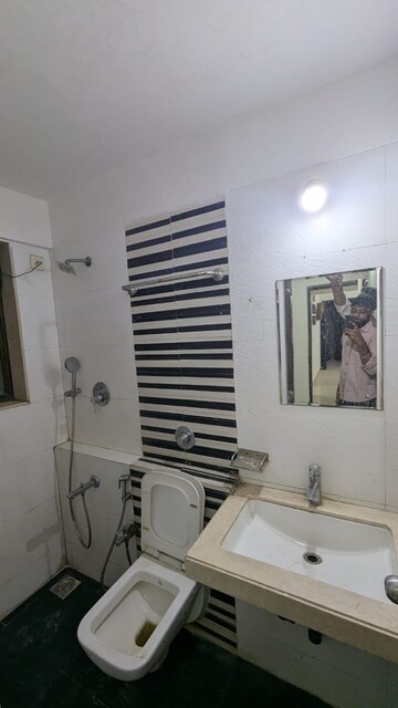 Bathroom in 2 BHK Apartment at Omkar Raga, Chembur – for Rent