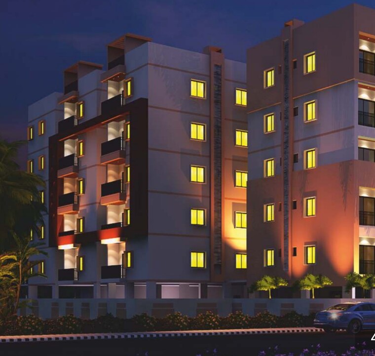 Exterior View, sri-vaishnava-serene 1 Bedroom 910 Sq.Ft. Apartment In Lb Nagar Hyderabad 9646343