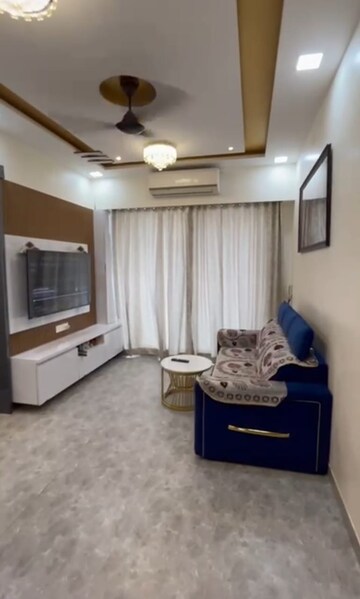Living Room in 1 BHK Apartment at Ashar Edge, Pokhran Road No Two – for Rent