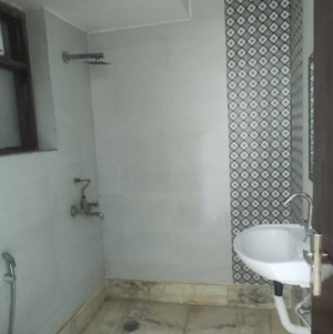 Bathroom in 2 BHK Builder Floor at Malviya Nagar – for Rent