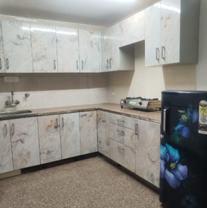 Kitchen in 2 BHK Builder Floor at Malviya Nagar – for Rent
