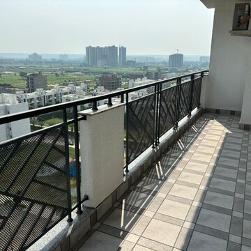 Balcony in 3 BHK Apartment at Central Park Flower Valley Aqua Front Towers, Sohna Sector 33 – for Rent