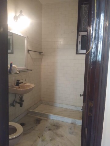 Bathroom in 3 BHK Builder Floor at Gulmohar Park – for Rent