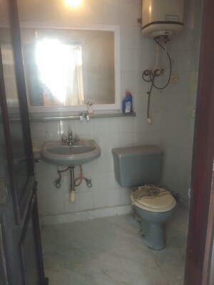 Bathroom in 3 BHK Builder Floor at Gulmohar Park – for Rent