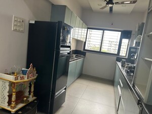 Kitchen in 3 BHK Apartment at Kalpataru Estate, Pimple Gurav – for Rent
