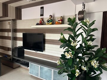 Living Room in 3 BHK Apartment at Kalpataru Estate, Pimple Gurav – for Rent