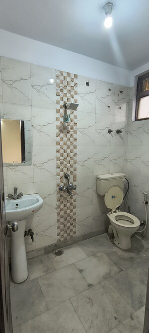 Bathroom in 2 BHK Builder Floor at Panchsheel Vihar – for Rent