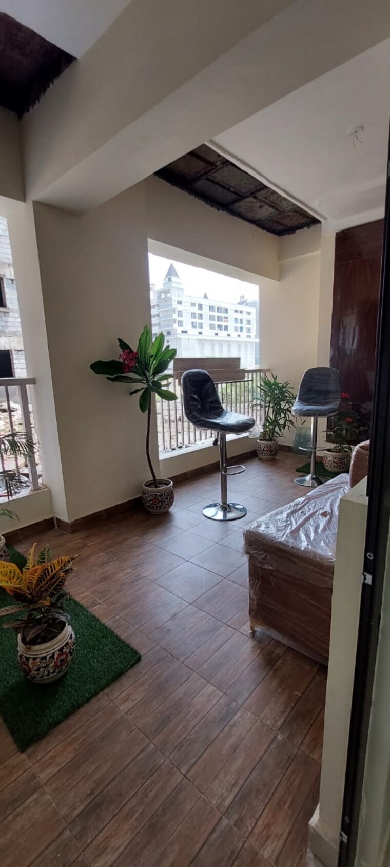Balcony, avs-city-centre Studio 550 Sq.Ft. Apartment In Raj Nagar Extension Ghaziabad 9647087