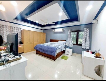 Living Room in 4 BHK Villa at Rajapushpa Open Skies, Kokapet – for Rent