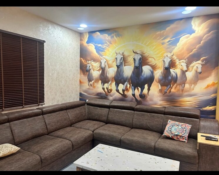 Living Room, rajapushpa-open-skies 4 Bedroom 5100 Sq.Ft. Villa In Kokapet Hyderabad 9647248