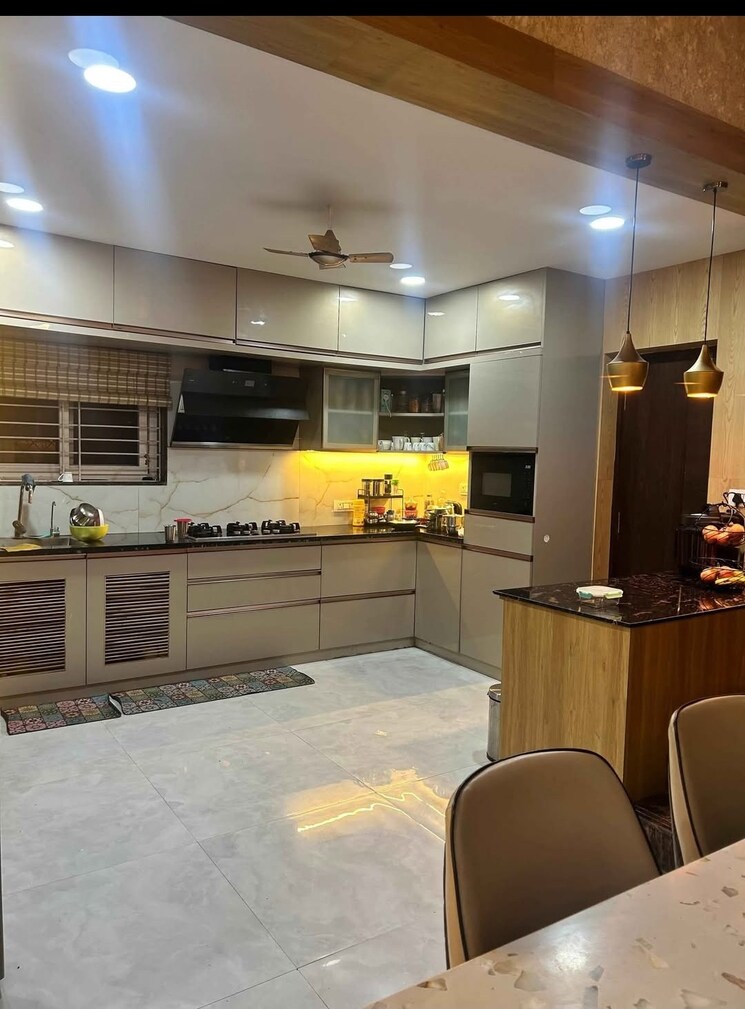 Kitchen, rajapushpa-open-skies 4 Bedroom 5100 Sq.Ft. Villa In Kokapet Hyderabad 9647248