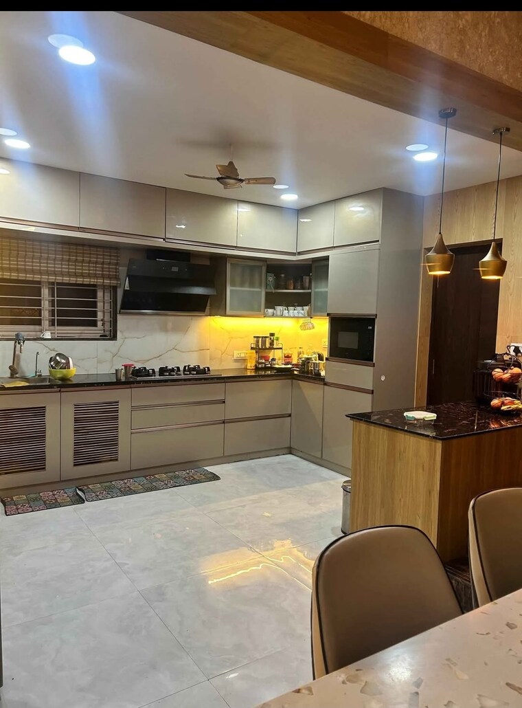 Kitchen, rajapushpa-open-skies 4 Bedroom 5100 Sq.Ft. Villa In Kokapet Hyderabad 9647248