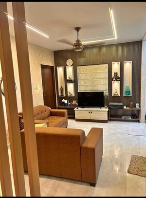 Living Room in 4 BHK Villa at Rajapushpa Open Skies, Kokapet – for Rent