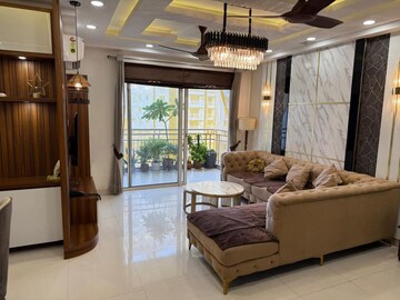 Living Room in 4 BHK Apartment at Saket – for Rent