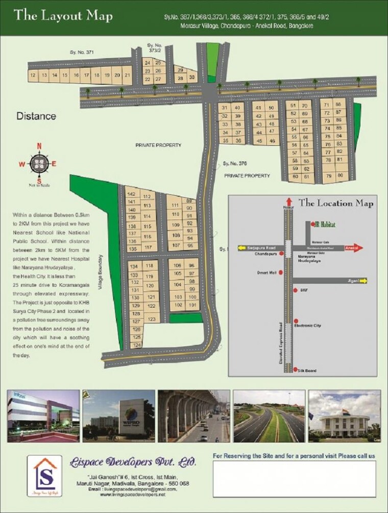 Exterior View, jr-habitat  1200 Sq.Ft. Plot In Chandapura Bangalore 9647419
