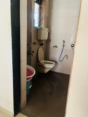 Bathroom in 3 BHK Apartment at Hill View CHS Kharghar, Kharghar – for Sale