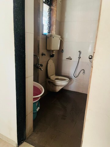 Bathroom in 3 BHK Apartment at Hill View CHS Kharghar, Kharghar – for Sale