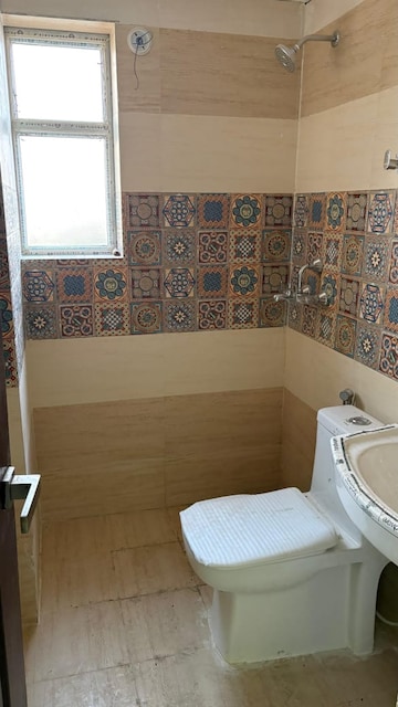 Bathroom in 1 RK Independent House at Delta I Greater Noida – for Rent