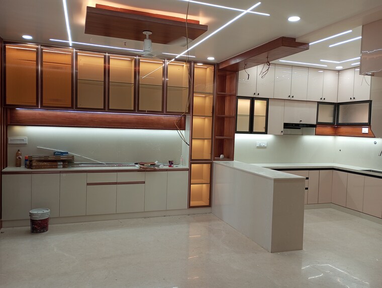Kitchen, aurobindo-kohinoor 3 Bedroom 2200 Sq.Ft. Apartment In Serilingampally Hyderabad 9647528