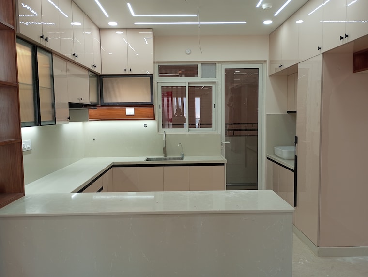 Kitchen, aurobindo-kohinoor 3 Bedroom 2200 Sq.Ft. Apartment In Serilingampally Hyderabad 9647528